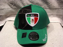 MEXICO MEXICAN FLAG BASEBALL CAP ( GREEN ) - $11.29