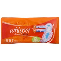 Whisper Bindazzz Nights Sanitary Pads for Women XXXL 10 Napkins FREE SHIP