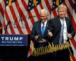 Donald Trump And Mike Pence Signed Autograph 8X10 Rp Photo President Candidates - $19.99