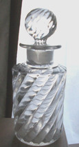 RARE Baccarat Perfume Bottle~Swirl~LARGE~PONTIL MARK~Collectible~7&quot; Tall... - $168.74