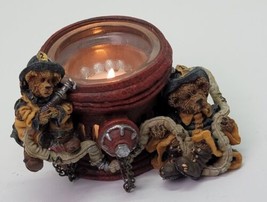 Boyds Bears Marshall Bill Give Us Courage Fireman Fire Hose Votive Candle Holder - $19.34