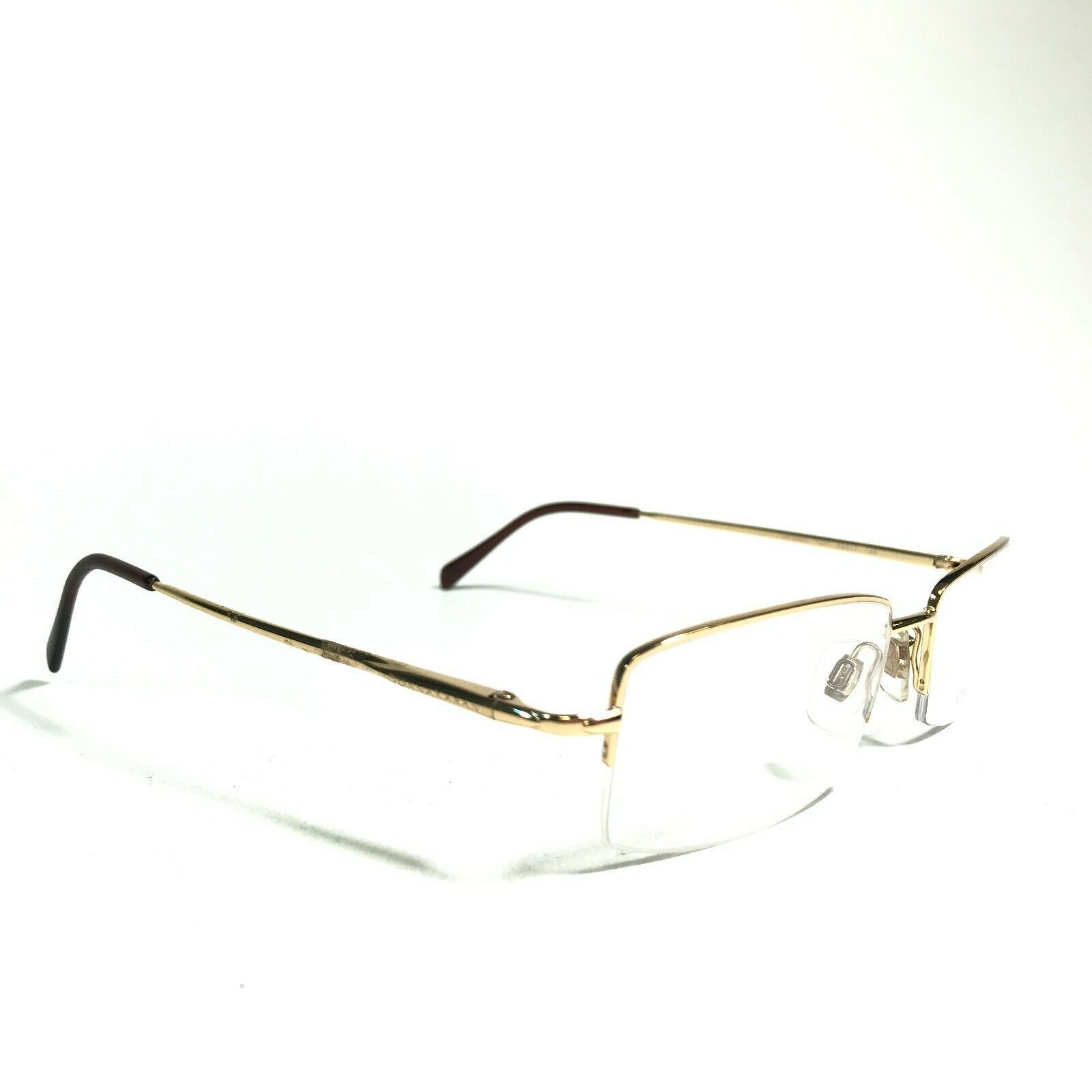 Donna Karan Eyeglasses Frames DK3520 1001 Shiny Gold Rectangular 55-17 ...