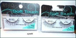 NEW X2 Ardell Soft Touch Natural Hair Eyelashes  #160 Black  FREE SHIP + GIFT - $7.25