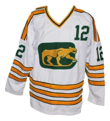 Pat stapleton  12 chicago cougars retro hockey jersey white   1