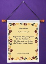 Paw Prints - Personalized Wall Hanging (973-1) - $19.99