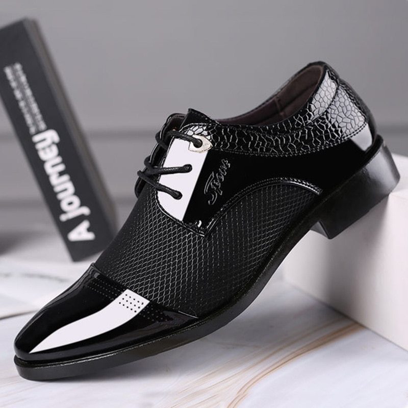 Big Size Men Dress Shoes Quality Men Formal Shoes Lace-Up Men Business ...