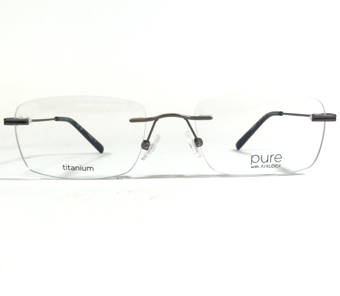 Marchon Airlock CALIBER 203 046 Eyeglasses Frames Grey Blue Rectangle