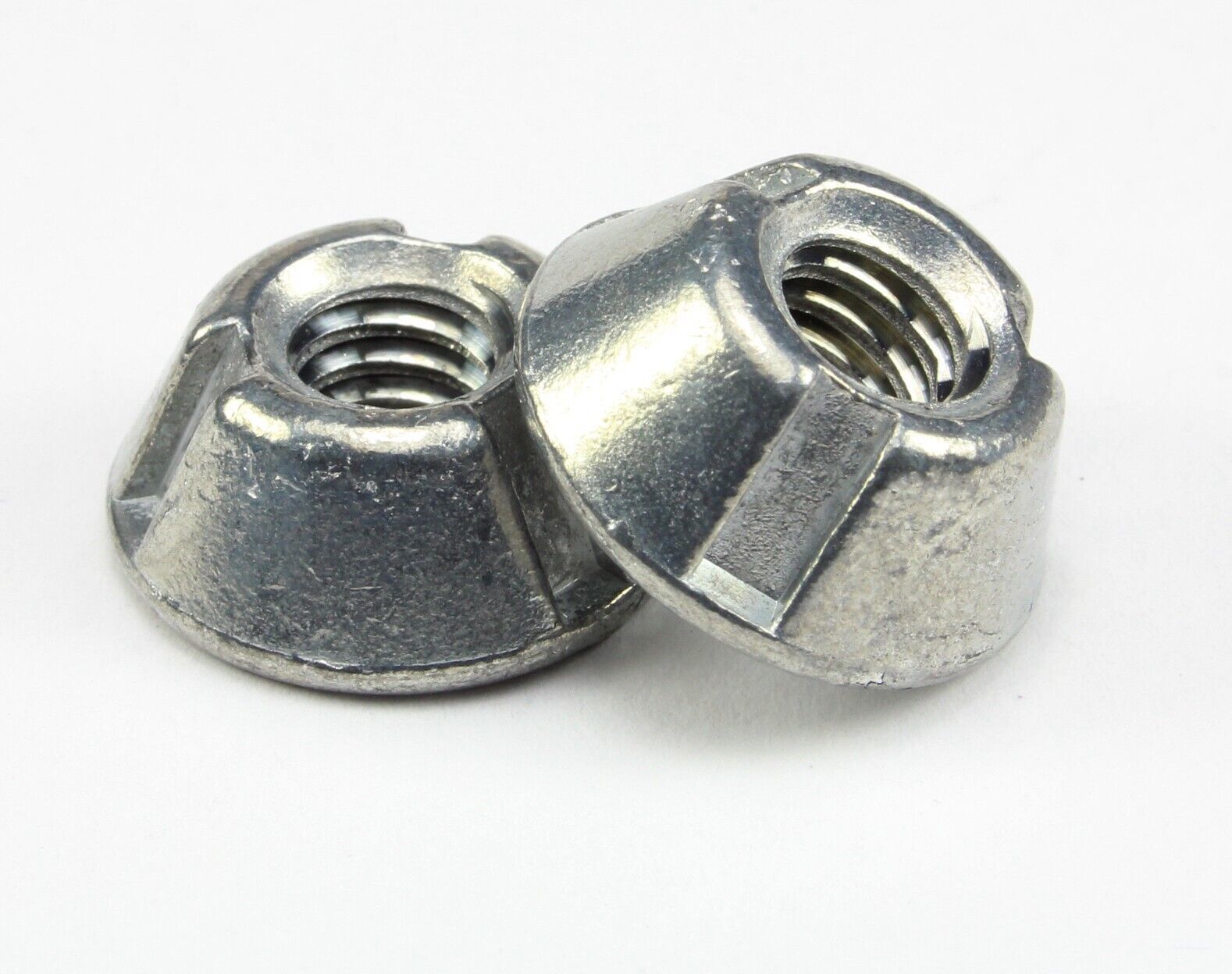 10pcs 1/4-20 Tri-Groove Tamper Proof Security Nuts Zamak 5 Anti-Theft ...