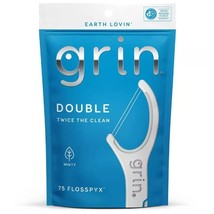 Grin Oral Care Double Flosspyx - Minty - 75ct (Pack of 5) image 1