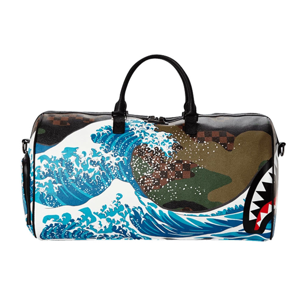 Sprayground Camokawa Wave Shark Duffle Bag and similar items