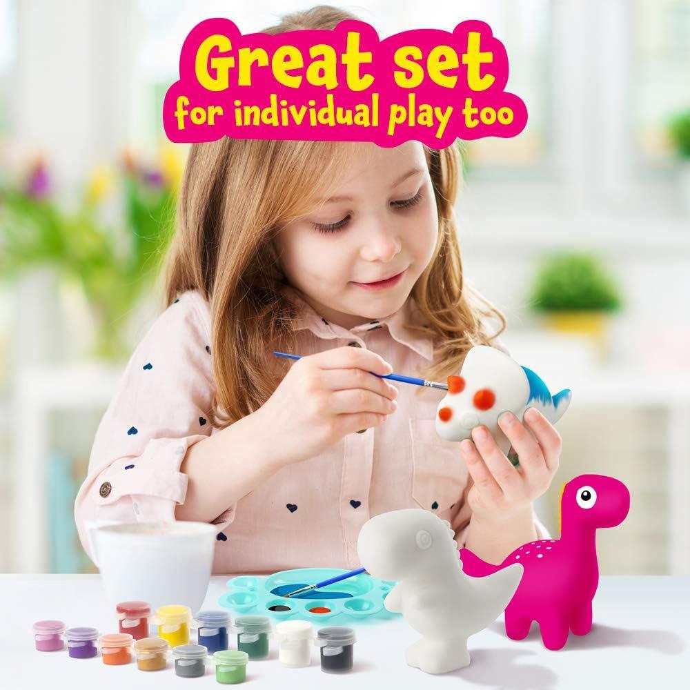 XX Dino Squishy Painting Kit Paint 4 Large Dino Squishies Paint by
