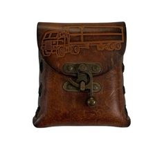 Vintage Handmade Leather Bag Waist Belt Hip Bum Travel Fanny Pouch Utility image 3