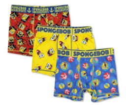 SPONGEBOB SQUAREPANTS 3-Pack Boxer Briefs Underwear NWT Boys Size 4, 8 o... - $9.99