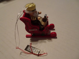 Ornament - Christmas - Kurt Adler&#39;s Hershey’s Chocolate - Elf in Sleigh  - $10.00