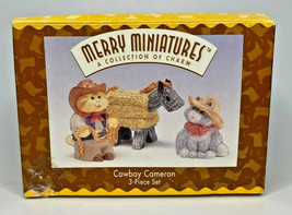 1996 Hallmark Cowboy Cameron Merry Miniatures Figurines U65/8041 - $12.99