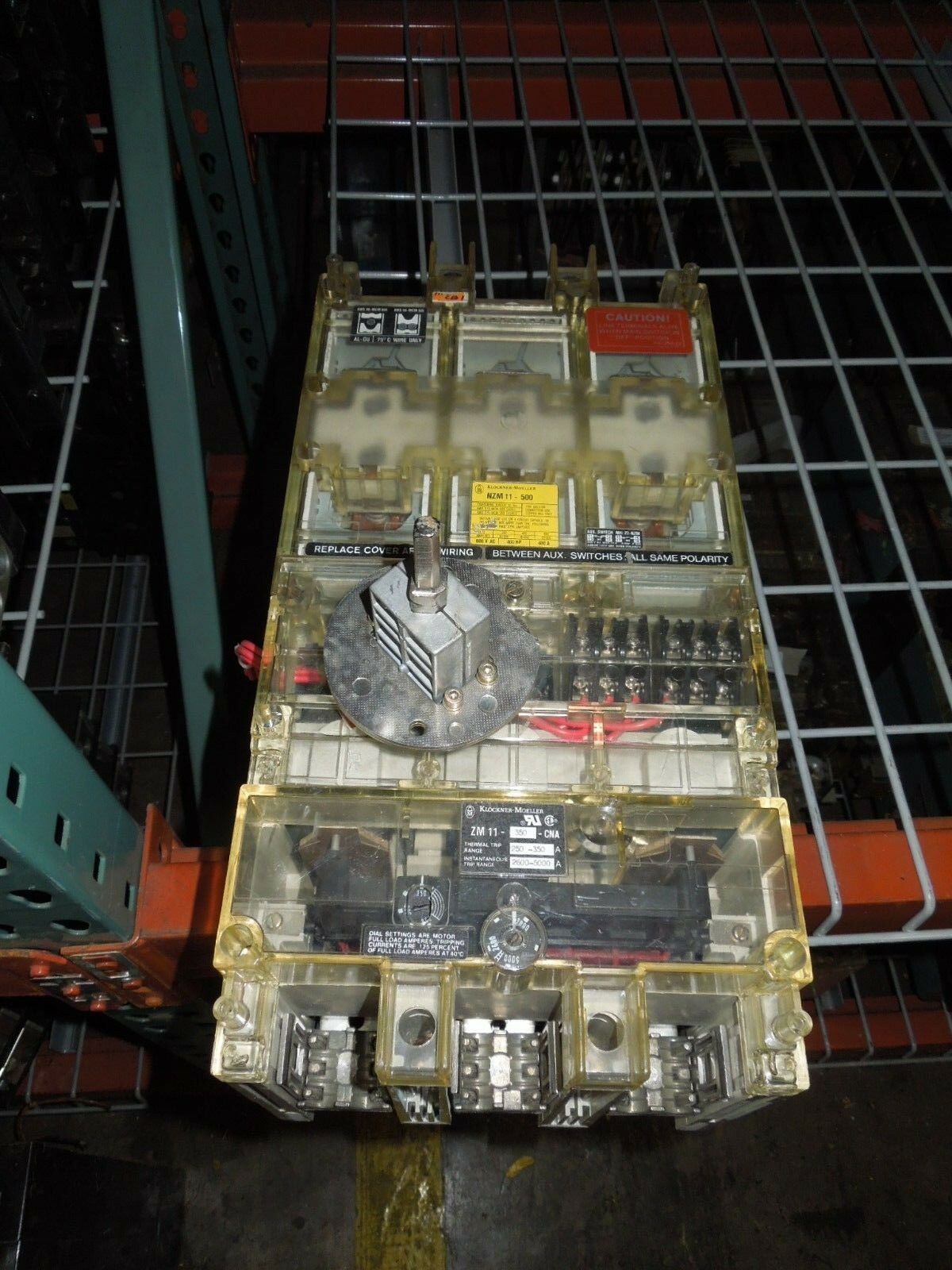 Primary image for Klockner-Moeller NZM11-500 ZM11-350-CNA 250-350A 3p 600V Breaker w/o Lugs Used