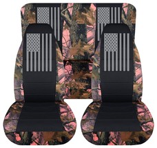Fits 87-95 Jeep Wrangler YJ Front and Rear American flag seat covers - $167.94