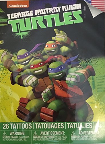 Teenage Mutant Ninja Turtles Temporary Tattoos ~ 26 count - Vintage & Antique Toys