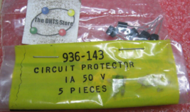 Zenith 936-143 Circuit Protector 1A 50V -  NOS Bag of 5 - $5.69