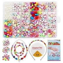 63PCS Bracelet Making Kit Bead Jewelry Pendant Set DIY Craft Gift