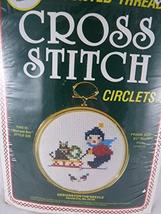 Vintage Designs for the Needle Counted Cross Stitch circlets Sled and Boy Style  - $19.79