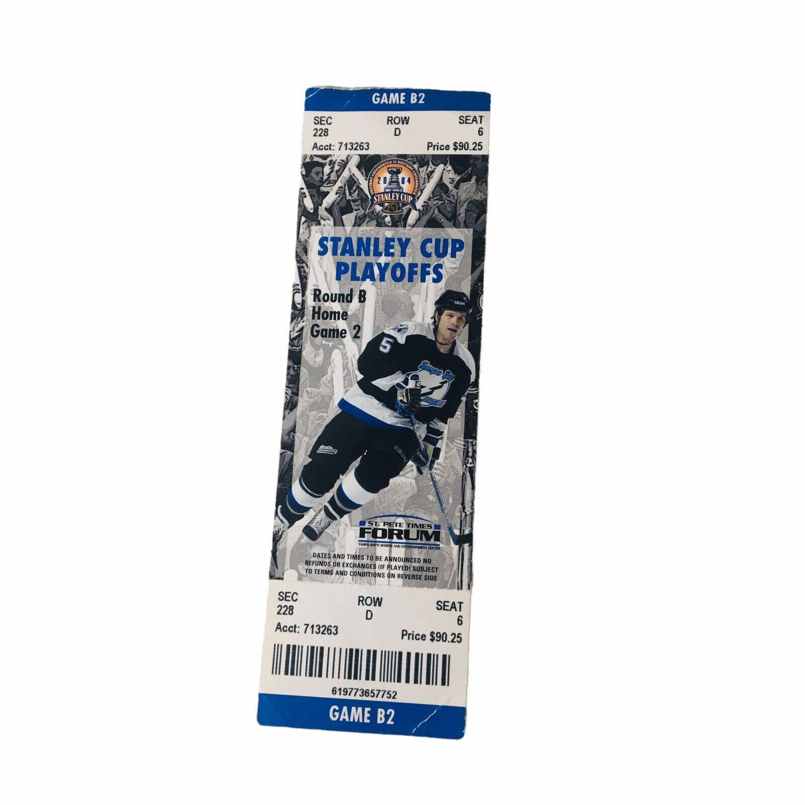 2004 Tampa Bay Lightening Stanley Cup Playoffs Round B Home Game 2