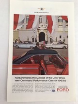Ford Report From Monaco Vtg 1963 Print Ad - $9.89