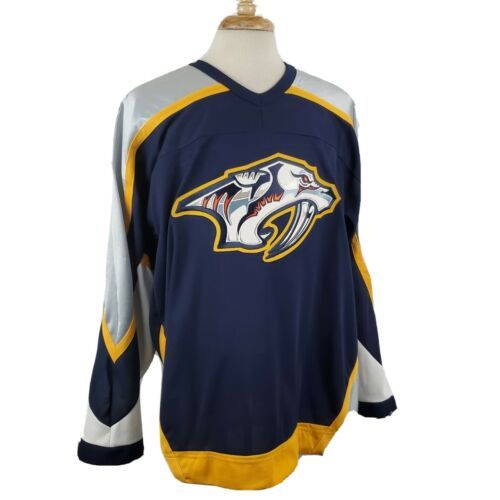 Reebok Nashville Predators NHL Vintage Sewn Name Number Jersey