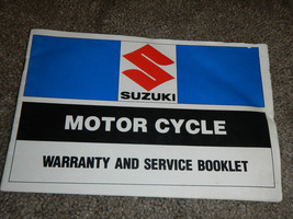 1983 83 Suzuki Warranty And Service Shop Service Repair Manual - $13.12