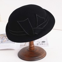 Winter Fedora Hats For Women Fascinators Wedding Pillbox Hat Elegant  Felt Hat L - $86.16