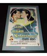 Cary Grant Signed Framed 29x41 Notorious Poster Display JSA - $1,484.99