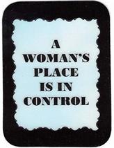 A Woman's Place Is In Control 3" x 4" Love Note Humorous Sayings Pocket Card, Gr - $3.99