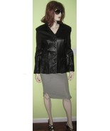 Vintage DANIER Women&#39;s Black Soft Leather Blazer Style Coat Jacket US/CA... - $65.00