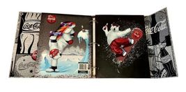 1998 Vtg Coca Cola Coke 3-Ring Trifold Polar Bear Binder Folder Portfolio image 8