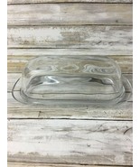 Heavy Clear Glass Butter Dish - $11.02