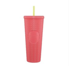 2022 New Bling Stunning 24oz Double Wall Plastic Cold Coffee Cup  Kaleidoscope Venti Dome Lid Tumbler with Lid and Straws - China Grid Tumbler  with Straw and Grid Cup with Dome Lid