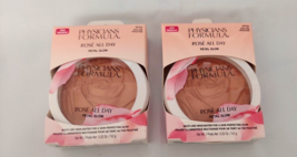 2 Physicians Formula Rose All Day Glow Highlighter Petal Pink PF 11124 New - $16.82