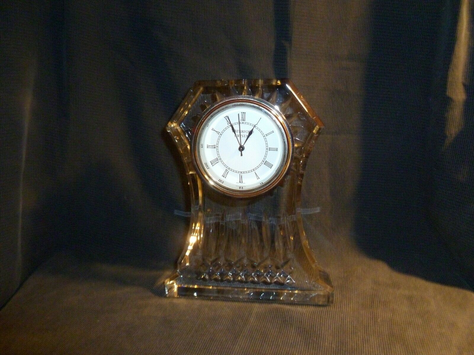 Waterford Crystal Lismore Mantle Desk Clock 6 3/4" Pottery & Glass