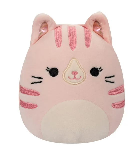 Squismallows Laura the pink Tabby cat plush 10 inch ultra soft stuffed ...