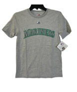 Majestic Kids Robinson Cano Seattle Mariners Player T-Shirt Gray Medium ... - $26.16