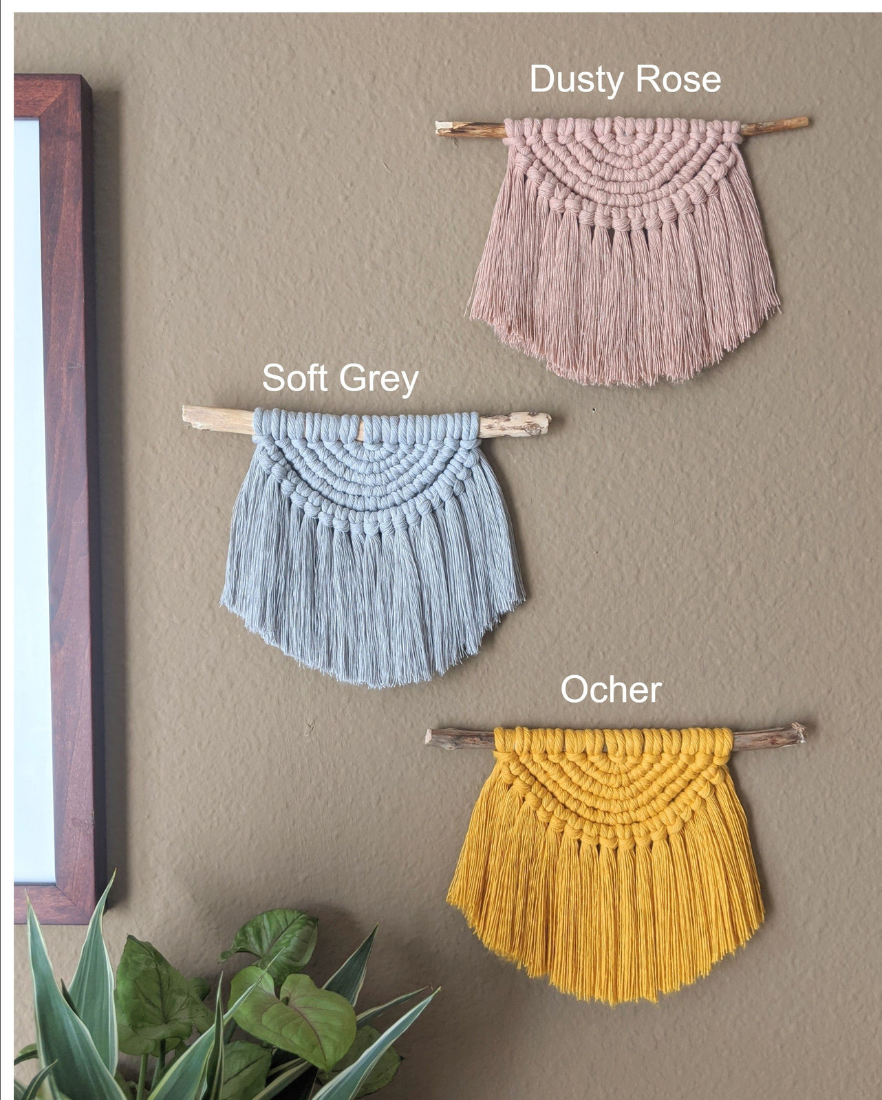 Small Macrame Wall Hanging, Semi Circle Mini and 15 similar items