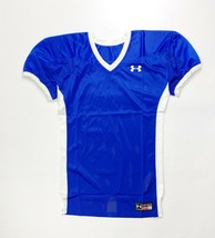 Under Armour Game Stock Hammer Football Jersey Men's S M L XL Blue White - $18.49