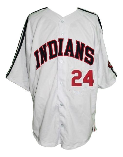 Roger dorn  24 major league movie baseball jersey white  1