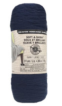 Soft and Shiny Yarn by Loops & Threads, Solid, Medium 4, Denim Jeans, 6 Oz Skein - $7.95