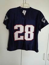 NFL PLAYERS PATRIOTS LADIES SS NAVY TEE-#28-DILLON-NWOT-S-100% POLYESTER... - $9.99