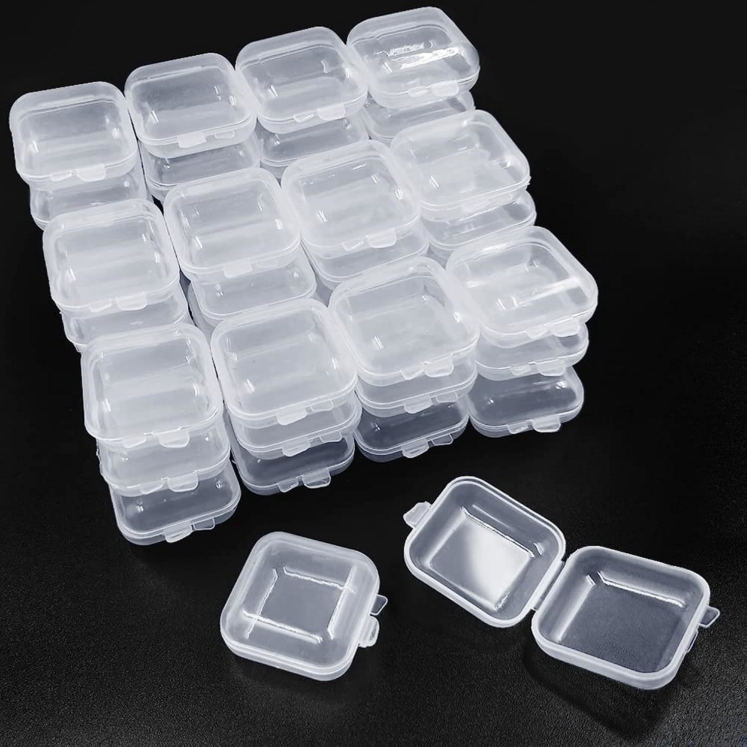 SimpleHouseware Freezer Organizer Storage Bins, Clear, Set of 8