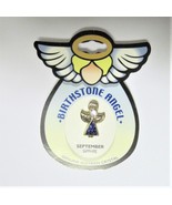 Angel Pin Sapphire Birthstone September Austrian Crystal Gold - $3.95