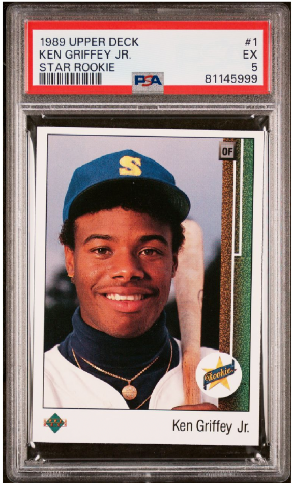 1989 Upper Deck #1 Ken Griffey Jr Star Rookie RC HOF PSA 5 - Iconic ...