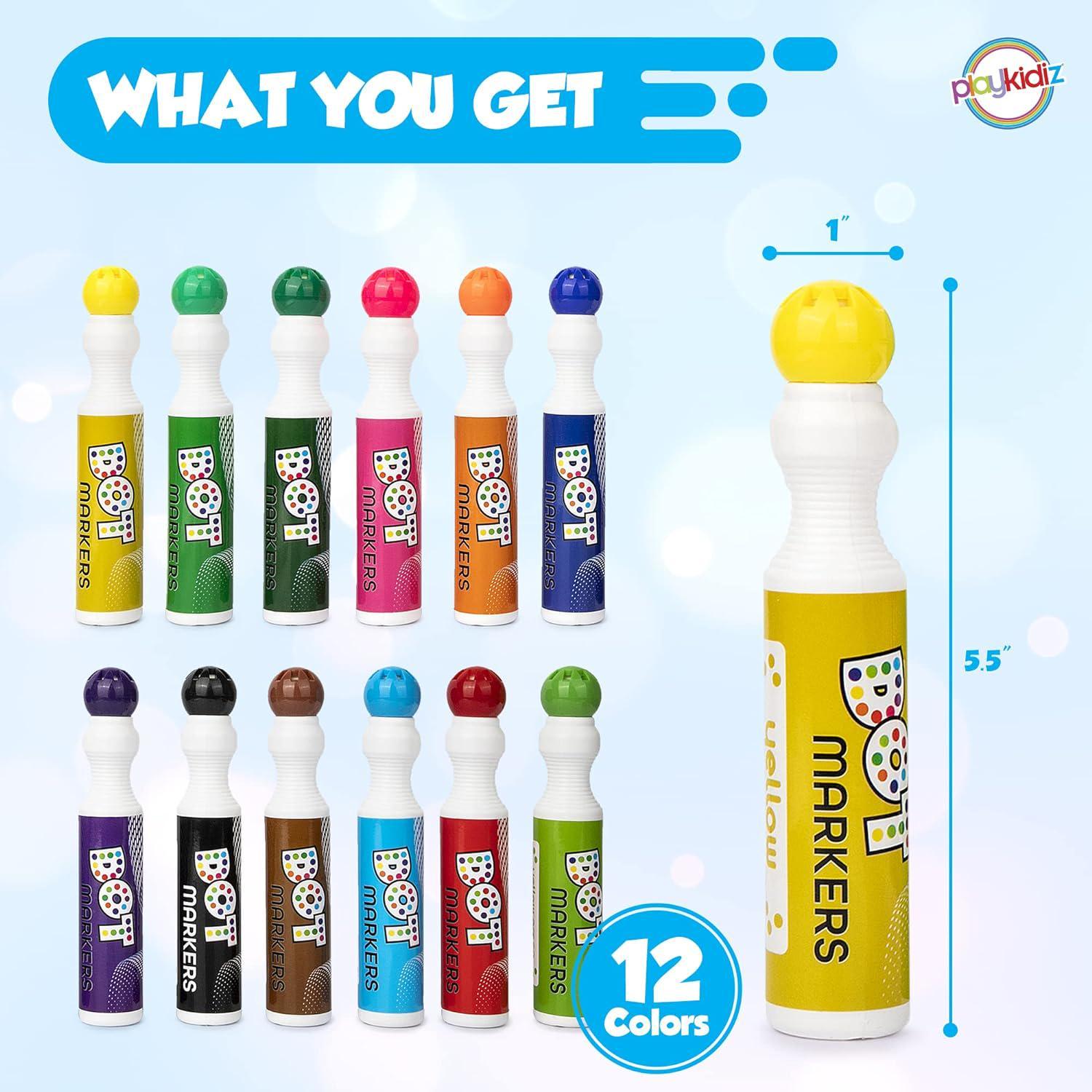 Playkidiz Washable Dot Markers for Toddlers, and 50 similar items
