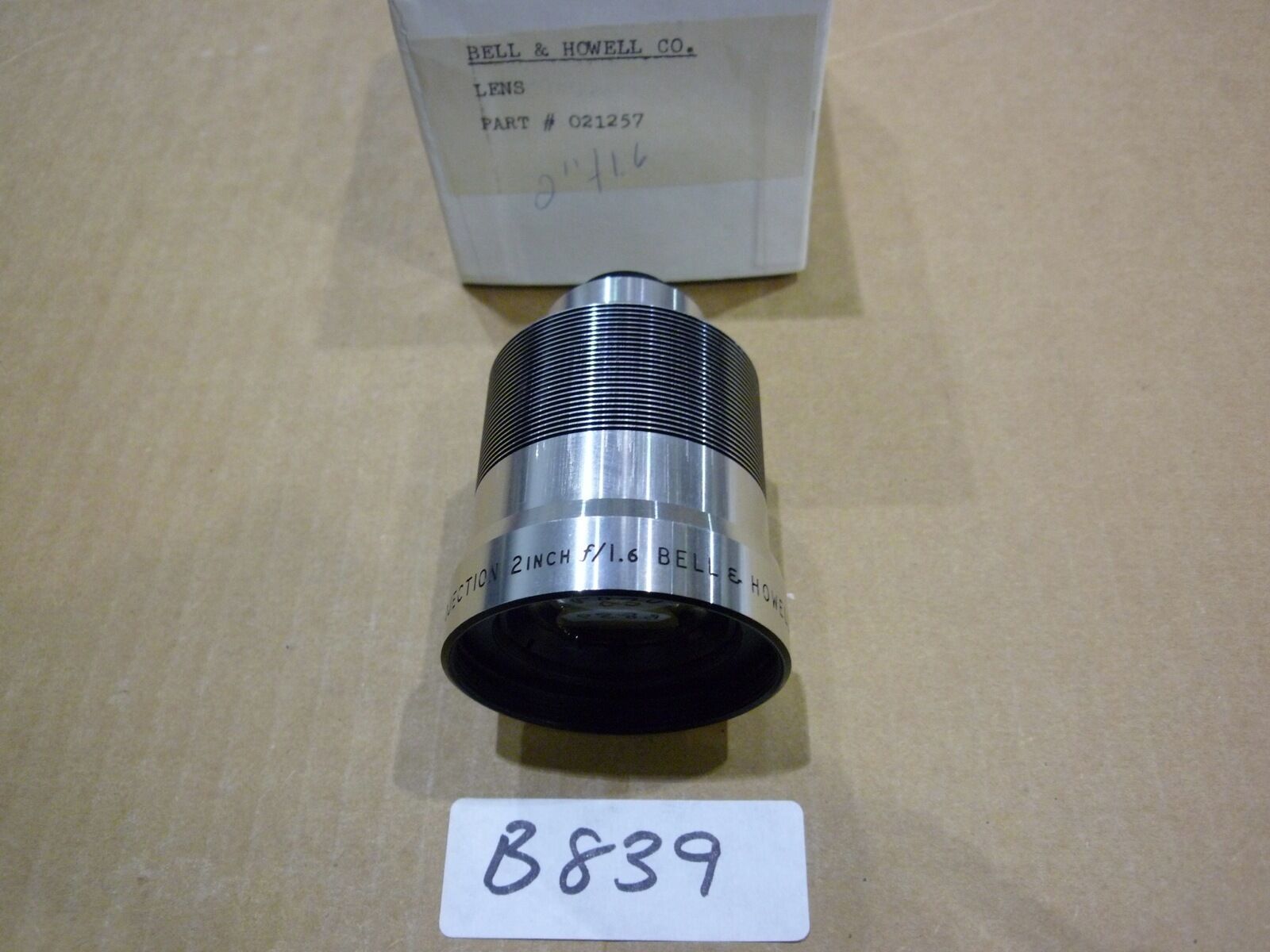 Bell & Howell 16 mm Projector Lens - $135.00